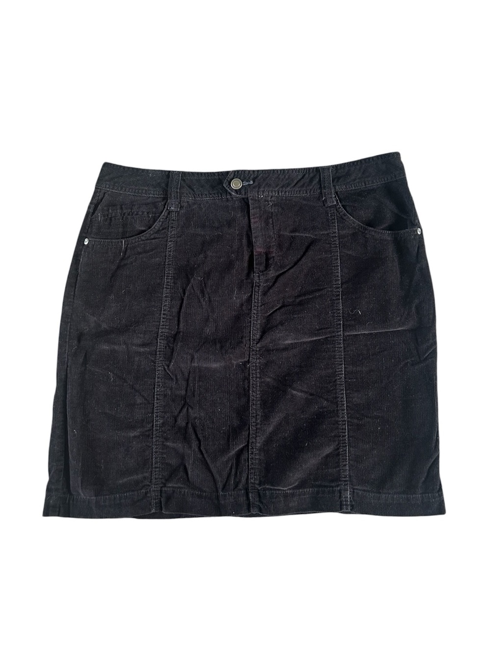 [Faded Glory] Black Corduroy Skirt
